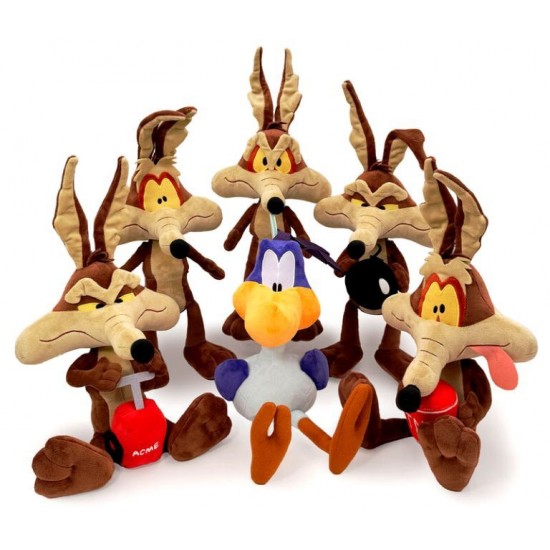 Wiley Coyote & Road Runner 35cm Plush Assortment (6ct) RRP £22.99 Wiley Coyote & Road Runner 35cm Plush Assortment (6ct) RRP £22.99