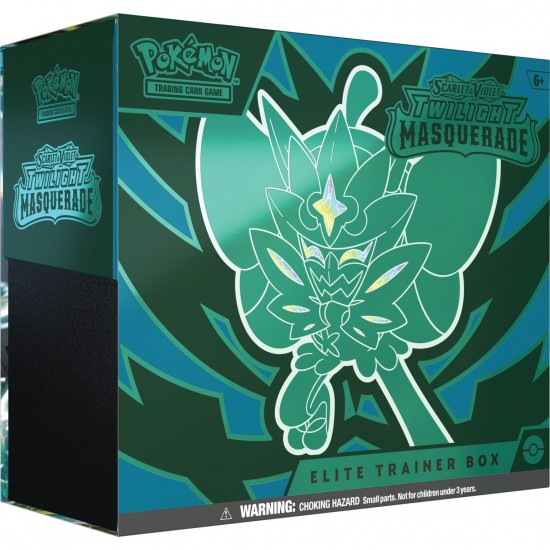 Pokemon Scarlet & Violet 6: Twilight Masquerade Elite Trainer Box Elite Trainer Box RRP £49.99 - SHIPPING FROM MAY 22, 2024