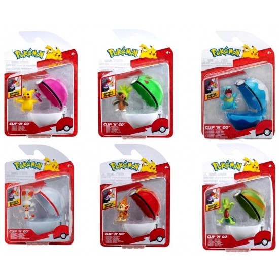 Pokemon (57AJ) Clip n Go Poke Ball Assortment (6ct) RRP £9.99 Pokemon (57AJ) Clip n Go Poke Ball Assortment (6ct) RRP £9.99