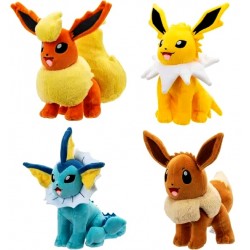 Pokemon 8" Eevee Ensemble 4-piece Multipack Plush (2ct) RRP £54.99