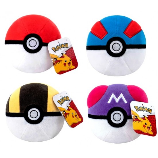 Pokemon 5" Poke Ball Plush Assortment (6ct) RRP £7.99 Pokemon 5" Poke Ball Plush Assortment (6ct) RRP £7.99