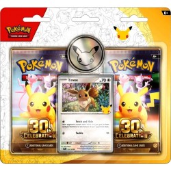 Pokemon 30th Celebration 2-pack Blister (12ct) RRP £9.99 - RELEASE DATE: SEPTEMBER 16, 2026 (UNAVAILABLE TO PRE-ORDER & SUBJECT TO PURCHASING CONDITIONS)