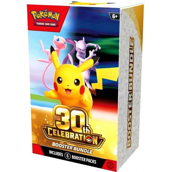 Pokemon 30th Celebration Booster Bundle (25ct) RRP £24.99 - RELEASE DATE: OCTOBER 2, 2026 (UNAVAILABLE TO PRE-ORDER & SUBJECT TO PURCHASING CONDITIONS) Pokemon 30th Celebration Booster Bundle (25ct) RRP £24.99 - RELEASE DATE: OCTOBER 2, 2026 (UNAVAILABLE TO PRE-ORDER & SUBJECT TO PURCHASING CONDITIONS)