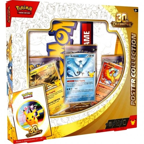 Pokemon 30th Celebration Poster Collection (6ct) RRP £19.99 - RELEASE DATE: SEPTEMBER 16, 2026 (UNAVAILABLE TO PRE-ORDER & SUBJECT TO PURCHASING CONDITIONS) Pokemon 30th Celebration Poster Collection (6ct) RRP £19.99 - RELEASE DATE: SEPTEMBER 16, 2026 (UNAVAILABLE TO PRE-ORDER & SUBJECT TO PURCHASING CONDITIONS)