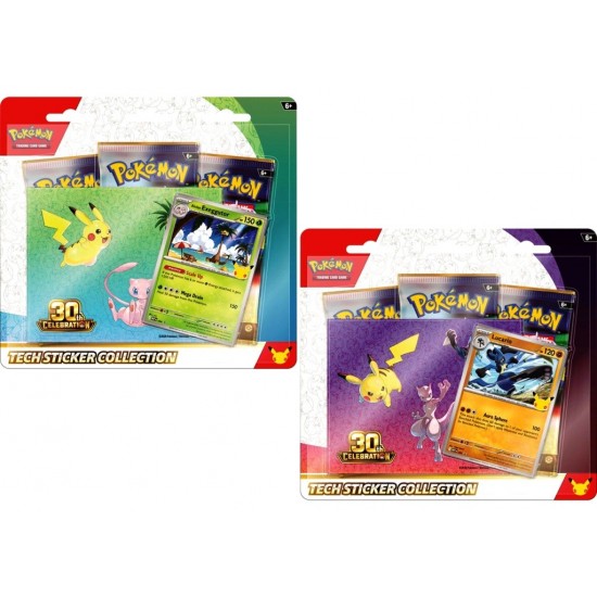 Pokemon 30th Celebration Tech Sticker Collection (12ct) RRP £16.99 - RELEASE DATE: SEPTEMBER 16, 2026 (UNAVAILABLE TO PRE-ORDER & SUBJECT TO PURCHASING CONDITIONS) Pokemon 30th Celebration Tech Sticker Collection (12ct) RRP £16.99 - RELEASE DATE: SEPTEMBER 16, 2026 (UNAVAILABLE TO PRE-ORDER & SUBJECT TO PURCHASING CONDITIONS)