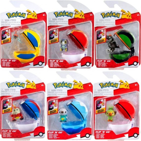 Pokemon (57AL) Clip n Go Poke Ball Assortment (6ct) RRP £9.99