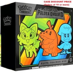 Pokemon Scarlet & Violet 2: Paldea Evolved Elite Trainer Box RRP £49.99 (CASE DISCOUNT FOR 10 UNITS OR MORE)