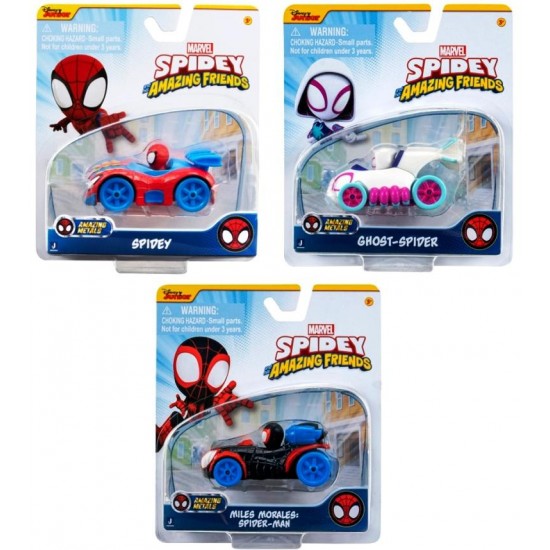 Spidey & His Amazing Friends Diecast Vehicle Assortment (4ct) RRP £4.99
