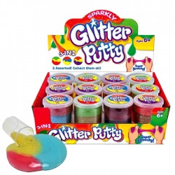 3-in-1 Sparkly Glitter Putty (12ct) RRP £1.99