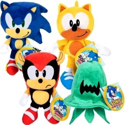 Sonic the Hedgehog 9" Basic Plush Assortment (8ct) RRP £10.99