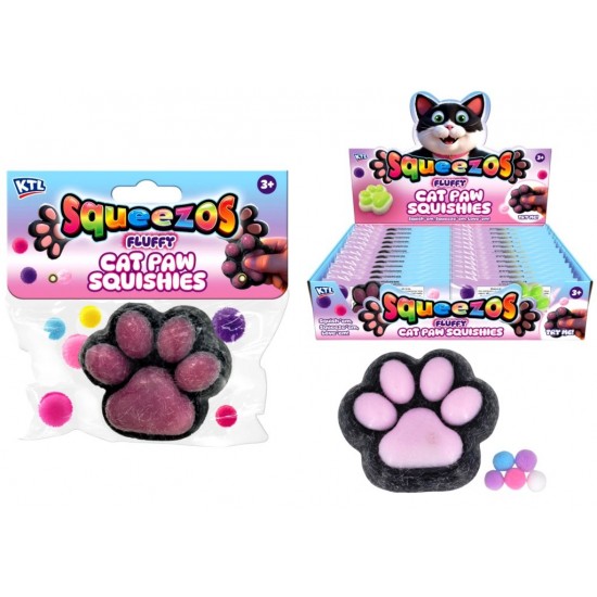 Cat Paw Fluffy Squishies (24ct) RRP £1.99 Cat Paw Fluffy Squishies (24ct) RRP £1.99