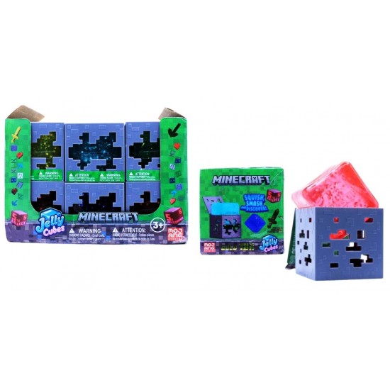 Minecraft Jelly Cubes Assortment CDU (12ct) RRP £5.99 Minecraft Jelly Cubes Assortment CDU (12ct) RRP £5.99