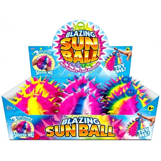 Sun Ball Blazing Jumbo 17cm Spikey Squishy (6ct) RRP £6.99