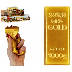 Gold Bar Large 13cm Slow Rise Squishy in CDU (12ct) RRP £5.99