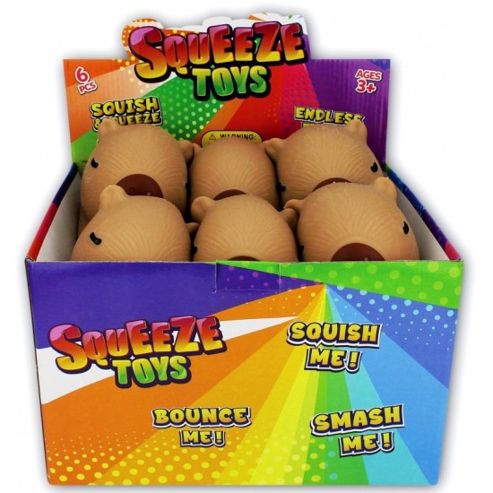 Capybara Giant 18cm Squeeze Toy (6ct) RRP £5.99
