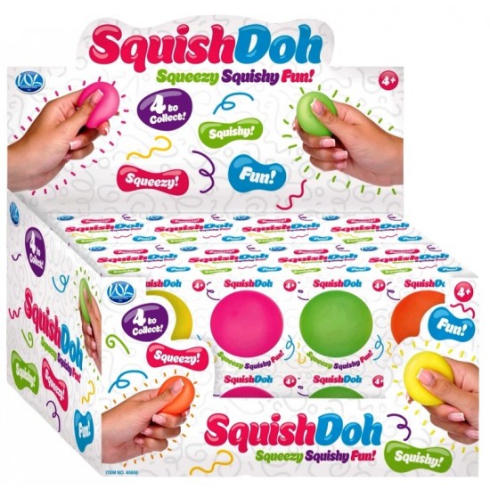 Squishdoh Mini 4cm Neon Ball in Box (24ct) RRP 99p - MAXIMUM ONE DISPLAY PER CUSTOMER Squishdoh Mini 4cm Neon Ball in Box (24ct) RRP 99p - MAXIMUM ONE DISPLAY PER CUSTOMER