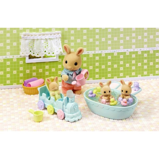 Milk Rabbit Triplets Baby Bathtime Set (SYL65707) RRP £19.99