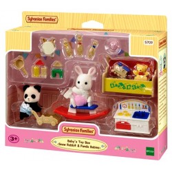 Baby's Toy Box - Snow Rabbit & Panda Baby (SYL65709) RRP £22.99