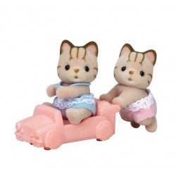 Striped Cat Twins (SYL05429) RRP £10.49