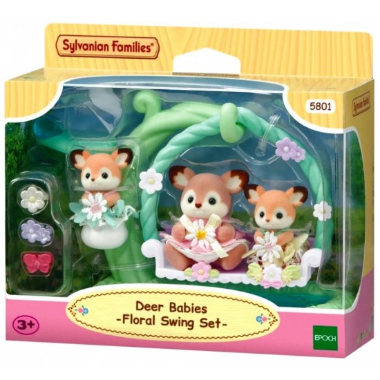 Floral Swing Set - Deer Babies (SYL65801 - Ready To Play) RRP £24.99