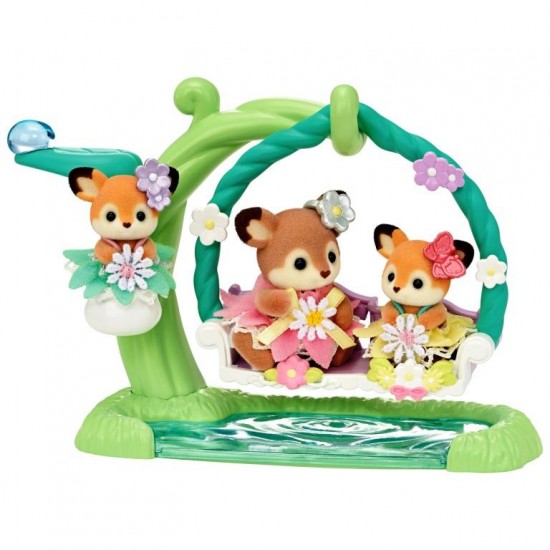 Floral Swing Set - Deer Babies (SYL65801 - Ready To Play) RRP £24.99