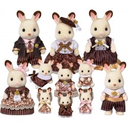 Chocolate Rabbit Family 11-figure 40th Anniversary Set (SYL05848) RRP £69.99