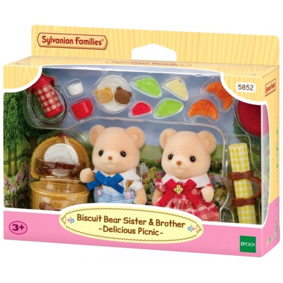 Delicious Picnic Set - Biscuit Bear Brother & Sister (SYL25852) RRP £25.99