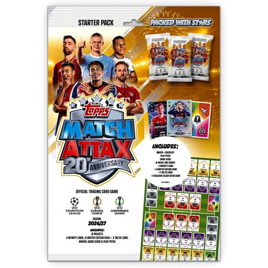 Match Attax 2026/27 20th Anniversary Starter Pack - RELEASE DATE: SEPTEMBER 10, 2026