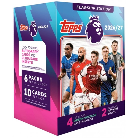 Premier League 2027 Trading Card Game Value Box - RELEASE DATE: AUGUST 6, 2026 Premier League 2027 Trading Card Game Value Box - RELEASE DATE: AUGUST 6, 2026