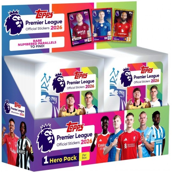 Premier League 2026 Official Stickers CDU (100ct) RRP £1.00 Premier League 2026 Official Stickers CDU (100ct) RRP £1.00