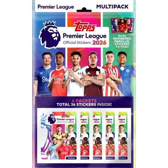 Premier League 2026 Official Stickers Multipack RRP £5.99 Premier League 2026 Official Stickers Multipack RRP £5.99