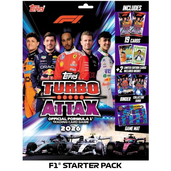 Turbo Attax 2026 Trading Card Game Starter Pack RRP £9.99 Turbo Attax 2026 Trading Card Game Starter Pack RRP £9.99