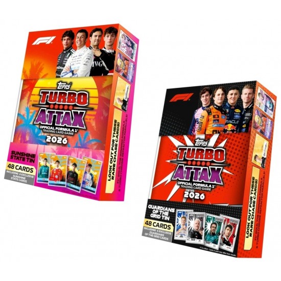 Turbo Attax 2026 Trading Card Game Mega Tin (6ct) RRP £14.99 Turbo Attax 2026 Trading Card Game Mega Tin (6ct) RRP £14.99