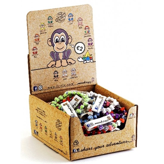 Classic MONKEYZ Bracelets CDU (50ct) RRP £1.99
