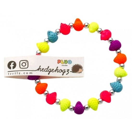Fluorescent HEDGEHOGZ Bracelets CDU (50ct) RRP £1.99