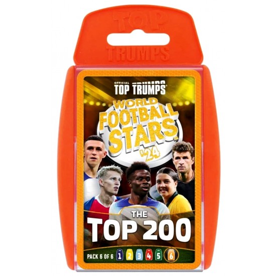 Top Trumps World Football Stars - The Top 200 (Pack 6) RRP £8.00