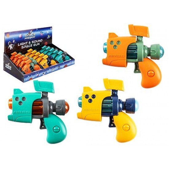 Space Gun with Light & Sound (12ct) RRP £3.49
