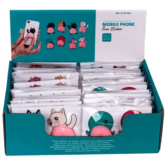 Mobile Phone Bum Stickers 2-pack Assorted (36ct) RRP £1.99