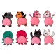Mobile Phone Bum Stickers 2-pack Assorted (36ct) RRP £1.99