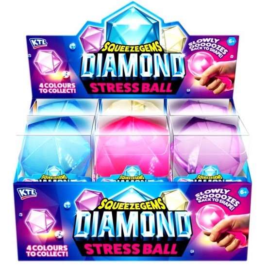 Diamond Stress Ball (12ct) RRP £2.49 - MAXIMUM ONE DISPLAY PER CUSTOMER