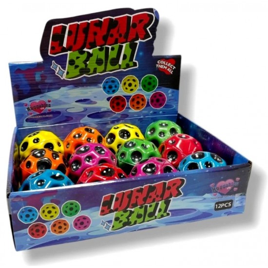 Lunar Ball 7cm High Bounce Ball in CDU (12ct) RRP £1.99