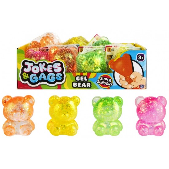 Gel Bear Maltose Glitter Squishies in Net (12ct) RRP £1.99 (AVAILABLE JUNE 2026) Gel Bear Maltose Glitter Squishies in Net (12ct) RRP £1.99 (AVAILABLE JUNE 2026)