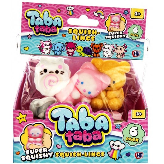 Squish-Lings 6-pack Taba Squishies (12ct) RRP £2.99 - AVAILABLE FROM AUGUST 21 2026