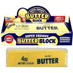 Butter Block 21cm Giant Squishy in Box (12ct) RRP £4.99 (AVAILABLE FROM MAY 2026)