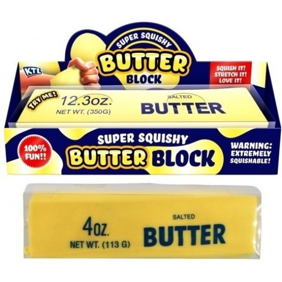 Butter Block 21cm Giant Squishy in Box (12ct) RRP £4.99 (AVAILABLE FROM MAY 2026)