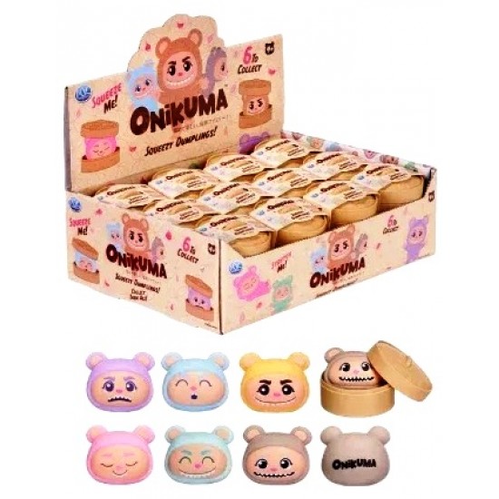 Onikuma 5.5cm Mini Squishy Dumpling in Basket (24ct) RRP £1.99 (AVAILABLE FROM JULY 2026)