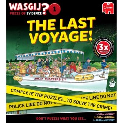 WASGIJ Pieces of Evidence 1 - The Last Voyage (2 x 500 piece + 1 x 1000 piece) RRP £27.99 (AVAILABLE FROM SEPTEMBER 2026) WASGIJ Pieces of Evidence 1 - The Last Voyage (2 x 500 piece + 1 x 1000 piece) RRP £27.99 (AVAILABLE FROM SEPTEMBER 2026)
