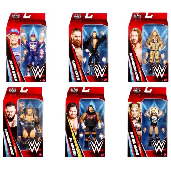 WWE Elite Collection Deluxe 6" Figure Assortment - Series 127 (8ct) RRP £27.99 WWE Elite Collection Deluxe 6" Figure Assortment - Series 127 (8ct) RRP £27.99