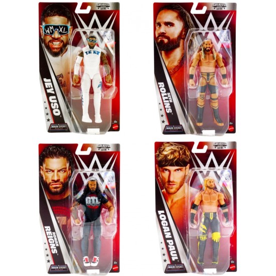 WWE Main Event Basic 6" Figure Assortment - Best of Mix 3 (8ct) RRP £12.99 WWE Main Event Basic 6" Figure Assortment - Best of Mix 3 (8ct) RRP £12.99