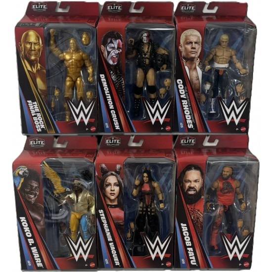 WWE Elite Collection Deluxe 6" Figure Assortment - Series 125 (8ct) RRP £27.99